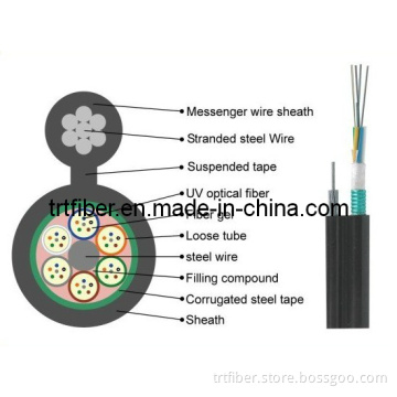 Optical Fiber GYXTC8S Figure 8 Central Loose Tube Metallic Type Aerial